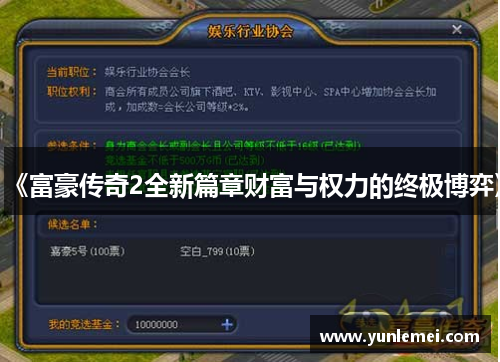 《富豪传奇2全新篇章财富与权力的终极博弈》